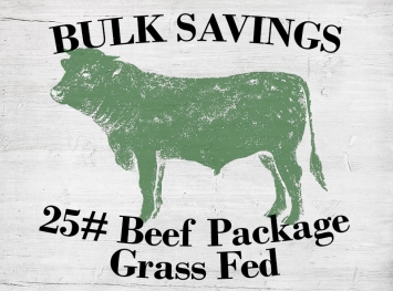 Beef 25# Package - Grass-Fed